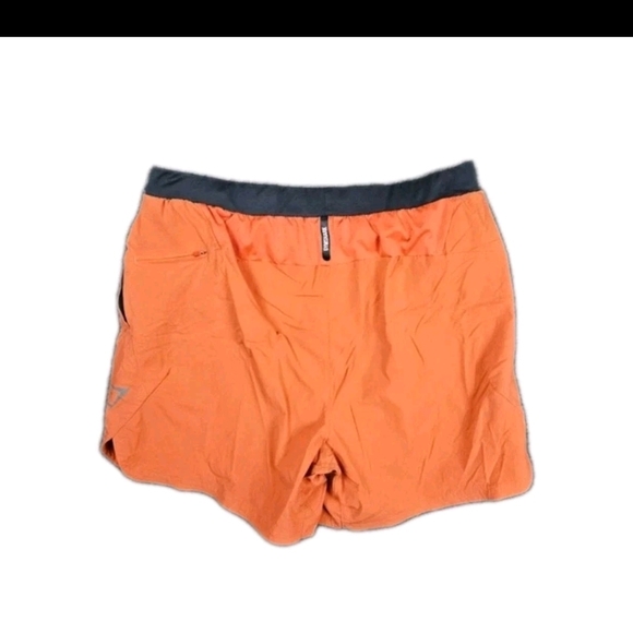 Gymshark Speed Evolve 2-in-1 Running Shorts Men's Size Large Orange Black - Picture 2 of 6